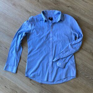 Light blue easy iron button down shirt
